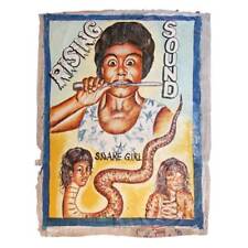 ORIGINAL AFRICAN MR BREW MOVIE POSTER PAINTING FLOUR SACK GHANA WEST AFRICA  picture