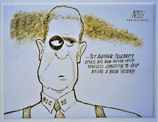 STEVE ARTLEY Original SIGNED Political Cartoon Publlished GEORGE BUSH DAN RATHER picture