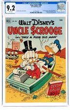 Four Color #386 CGC 9.2 White Pages - Uncle Scrooge #1 - Key - Dell - Carl Barks picture