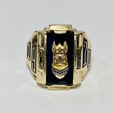 1970 North Park Academy Chicago Vikings Jostens 10K Yellow Gold Class Ring 13.3g picture