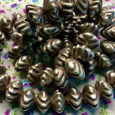 1920s Acorn Squash Shaped Navajo Pearls Hopi Bench Beads Made of Silver Coins picture