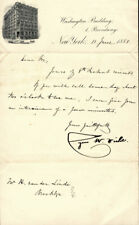 CYRUS W. FIELD - MANUSCRIPT LETTER SIGNED 06/11/1888 picture