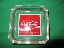 Vge. Ashtray Mexican Laredo Tamaulipas SODA DISFRUTE COCA COLA GLASS  3.3/4 