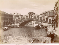 Italy, Venice, Venice, the Rialto Bridge (Antonio Da Ponte 1588-92) Vintage a picture