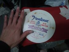 Frontenac Dairy Ice Cream Montreal VTG Sign Container Lid ACME 1960s picture