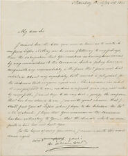 Mikhail Semyonovich Vorontsov SIGNED AUTOGRAPH Letter Михаи́л Воронцо́ 1845 picture