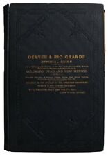 Colorado Guide Directory Utah New Mexico 1887 Denver Rio Grande Railroad Map picture