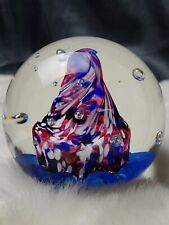 Baltimore 2000 Decorative Art Glass Paperweight Patriotic Star spangled banner  picture