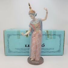 Lladro Glazed Porcelain Figurine Siamese Dancer Lady Female Dancing 5593 Rare picture