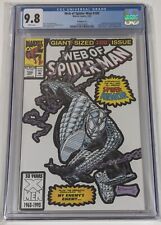 Web Of Spiderman# 100 cgc 9.8(Manufacturing Error No Foil/ 1st 9.8 On Census) 🔥 picture