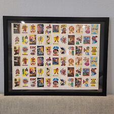 1989 Nintendo Topps UNRELEASED Series 2 UNCUT SHEET With All Series 1 & 2 Sets picture