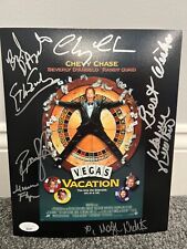 Chevy Chase + Wayne Newton x7 Vegas Vacation Lampoons JSA COA Full letter quaid picture