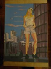 ORIGINAL HUGE PAINTING  ENTITLED '' WOMAN # 5 '' BY COMIC  ARTIST JAMES CHEN picture