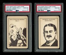 PSA 10 JAMES NAISMITH Two 1934 Snap ROOKIE CARDS *** THE HIGHEST EVER GRADED 1/1 picture