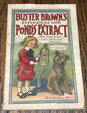 1904 Buster Brown's Experiences With Pond's Extract, R.F OUTCAULT Color Art RARE picture