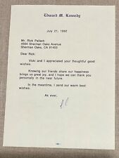 Senator Edward “Ted” Kennedy USA / Authentic Original Autographed Signed Letter picture