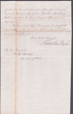 FRANKLIN PIERCE - MANUSCRIPT LETTER SIGNED 07/24/1854 WITH CO-SIGNERS picture