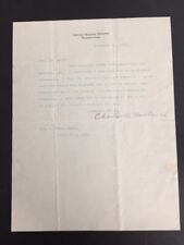 CHARLES W. FAIRBANKS TYPED LTR SIGNED BY U.S. VICE-PRESIDENT TO INDIANA GOVERNOR picture