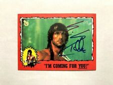 SYLVESTER STALLONE TOPPS 75TH ANNIVERSARY RAMBO CARD 1/1 AUTO SIGNED ROCKY RARE  picture