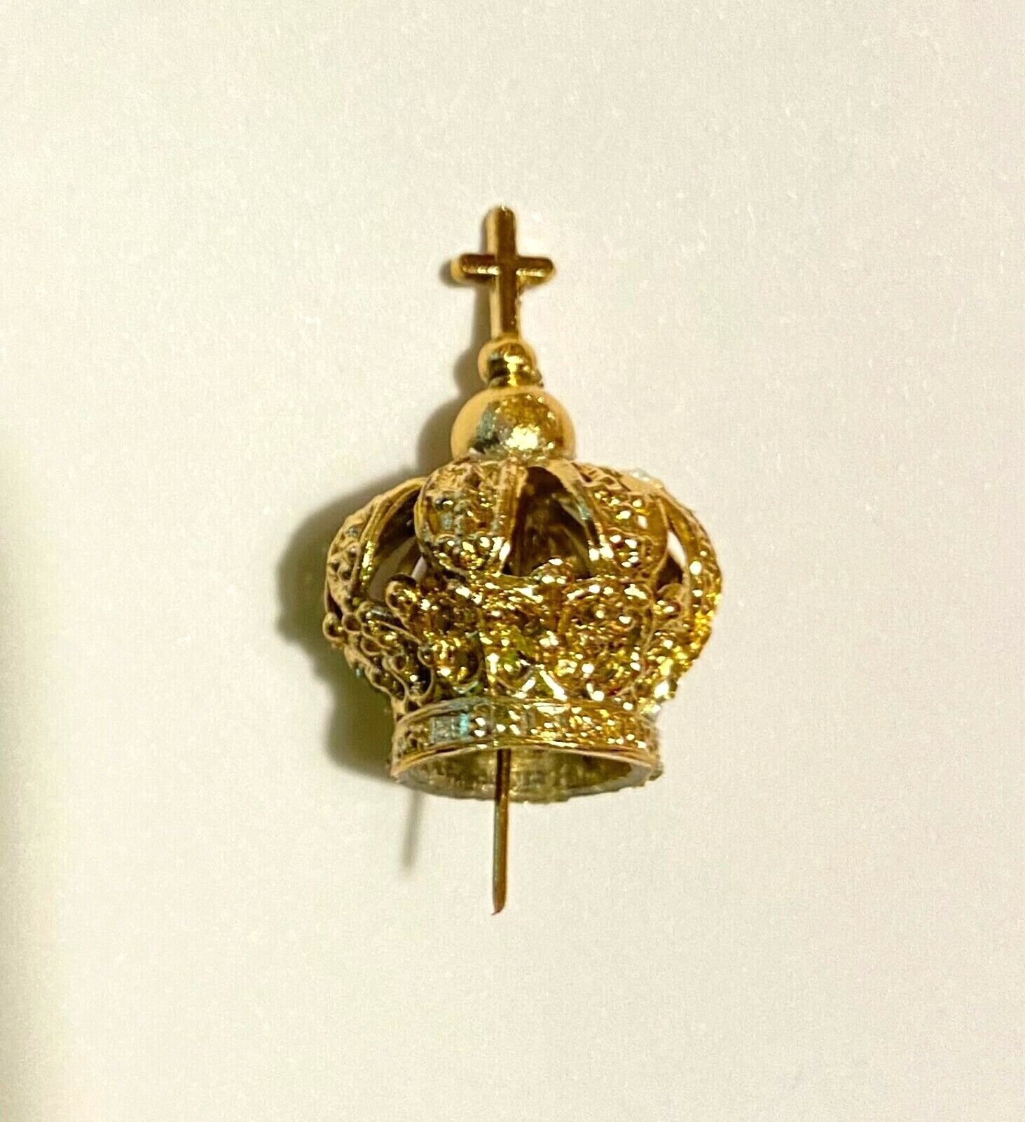 Religious GOLDEN CROWN for Saints / Our Lady of FATIMA / Jesus Prague.Small size