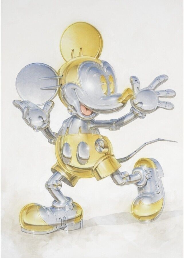 Mickey Mouse Now and Future Edition print Hajime Sorayama  with frame ED 100
