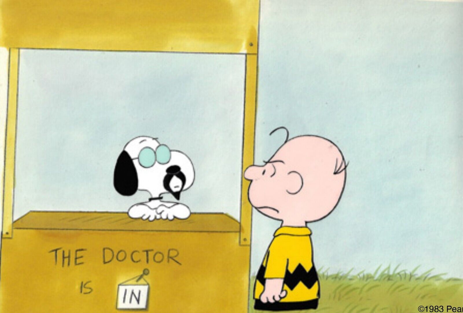 4 Lot: Goodbye Charlie Brown PEANUTS Animation Cels n Drawings 1983 Schulz 042