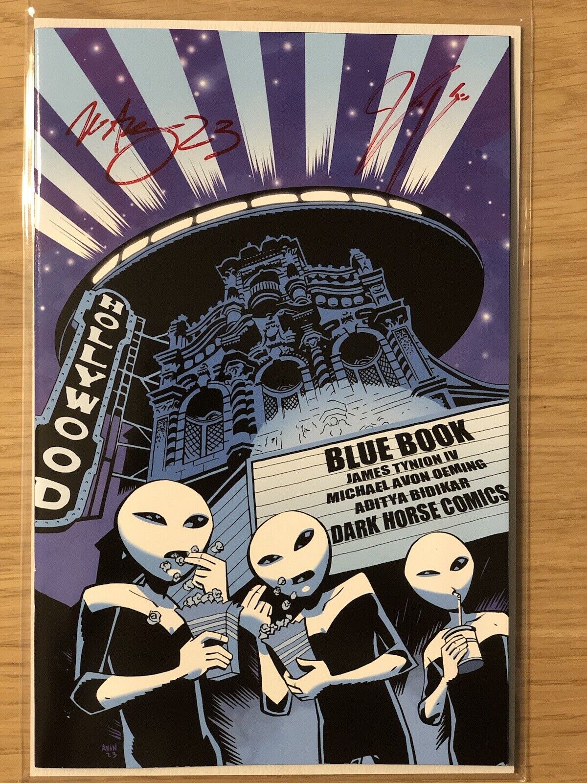Blue Book 2 Hollywood Theater Variant signed by James Tynion & Michael Oeming