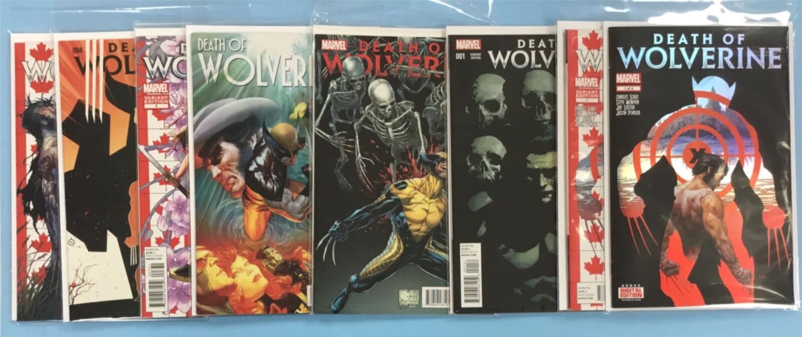 8x DEATH OF WOLVERINE # 1 3 4 Comic ~ VARIANT A B/1:100 D/1:75 G/1:50 J 2ND 1:50