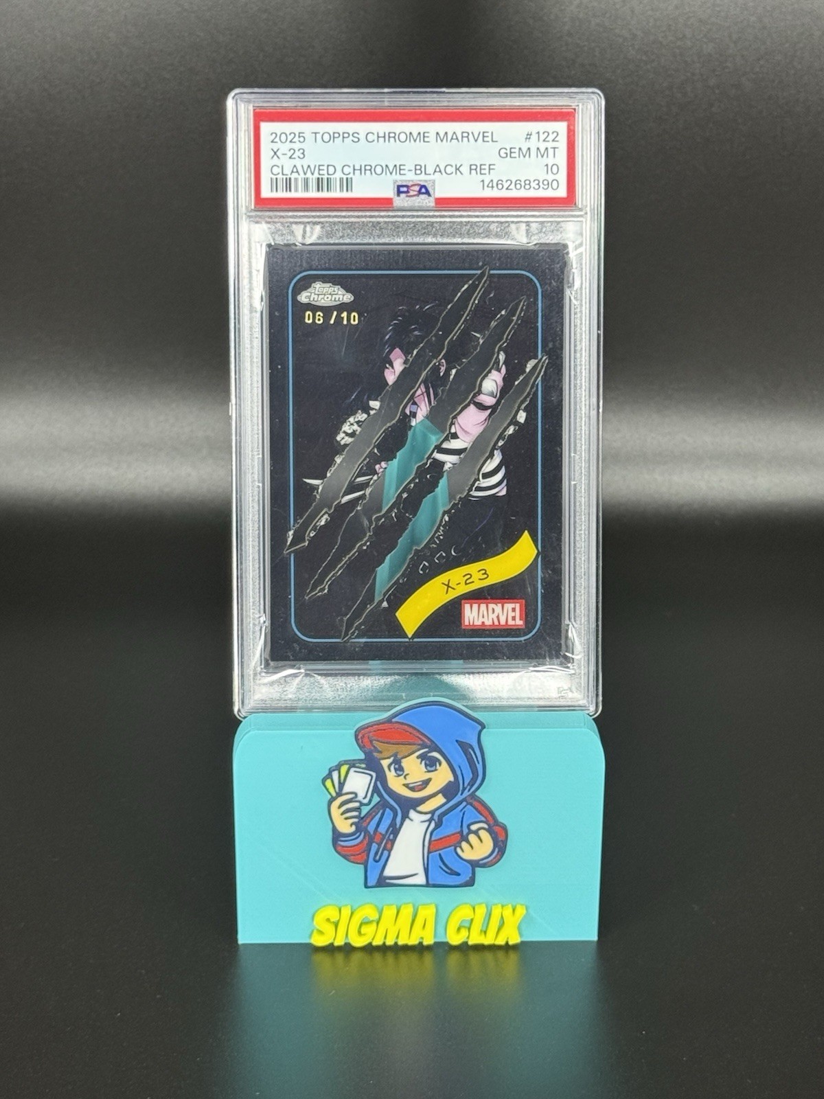 X-23 Clawed Black Refractor 06/10 PSA 10 2025 Topps Chrome Marvel GRAIL 🖤