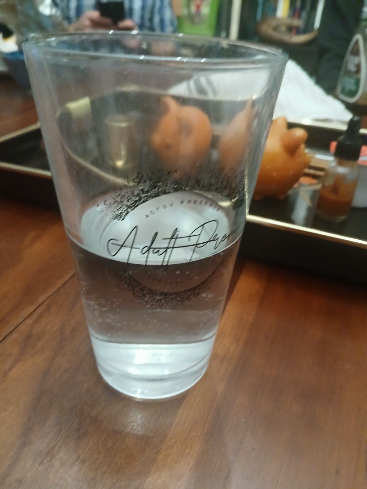 half full glass of water GLASS NOT INCLUDED HAUNTED half full glass of water GLASS NOT INCLUDED HAUNTED