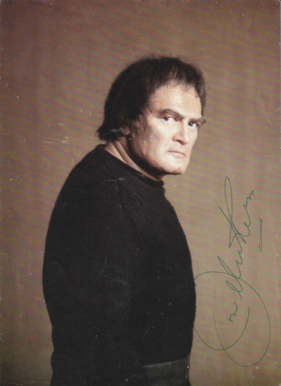 Opera Hero Tenor JON VICKERS - Rare Cardboard Hand Signed 23x16 Photo Autograph Opera Hero Tenor JON VICKERS - Rare Cardboard Hand Signed 23x16 Photo Autograph