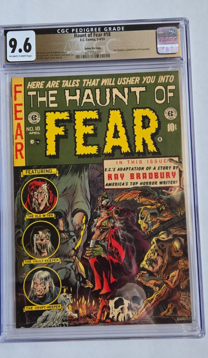 Haunt Of Fear 18 CGC 9.6 Gaines File Pedigree - Pre Code Horror EC Comics 1953