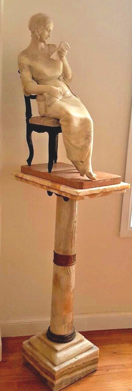 PROFESSOR GIUSEPPE GAMBOGI ITALIAN 19C MARBEL & BRONZE 28 PROFESSOR GIUSEPPE GAMBOGI ITALIAN 19C MARBEL & BRONZE 28