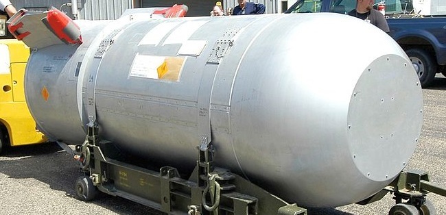 B-53 Atomic Energy USA B53 Nuclear Bomb Wood Model Replica Small 