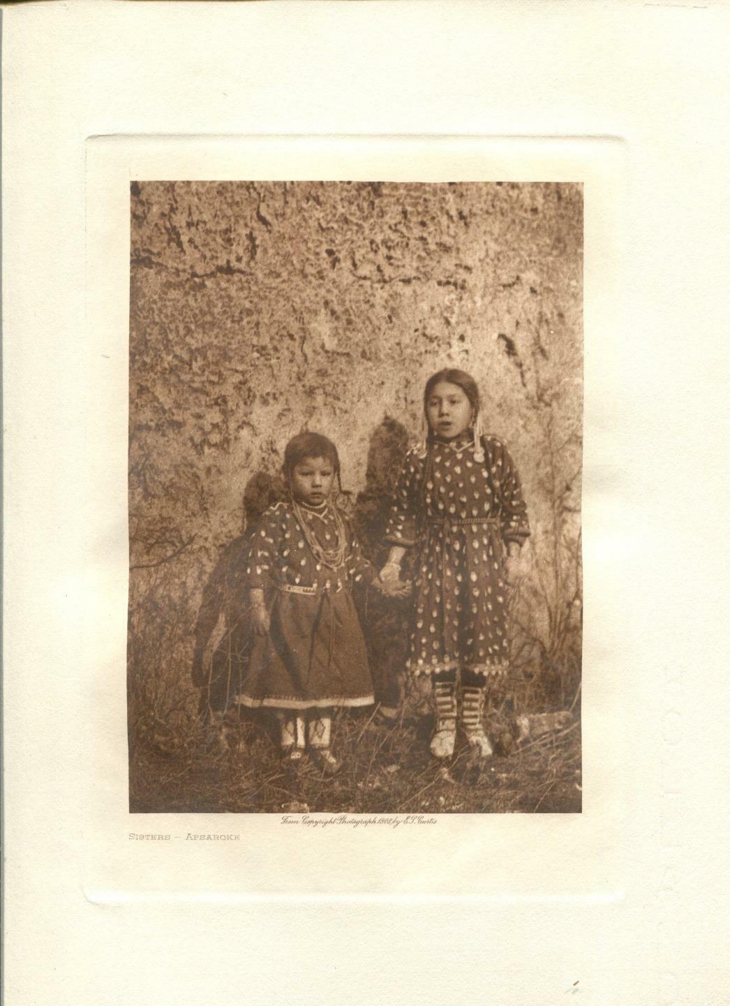 1908 Original Photogravure | Sister - Apsaroke | Edward Curtis | 5 1/2 x 7 1/2 1908 Original Photogravure | Sister - Apsaroke | Edward Curtis | 5 1/2 x 7 1/2