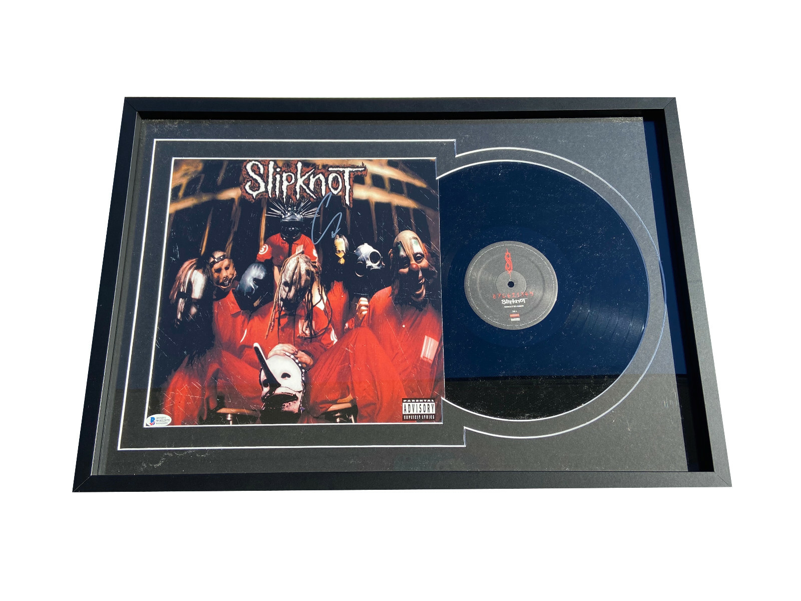 COREY TAYLOR SIGNED AUTOGRAPH FRAMED SLIPKNOT VINYL LP BAS BECKETT COREY TAYLOR SIGNED AUTOGRAPH FRAMED SLIPKNOT VINYL LP BAS BECKETT
