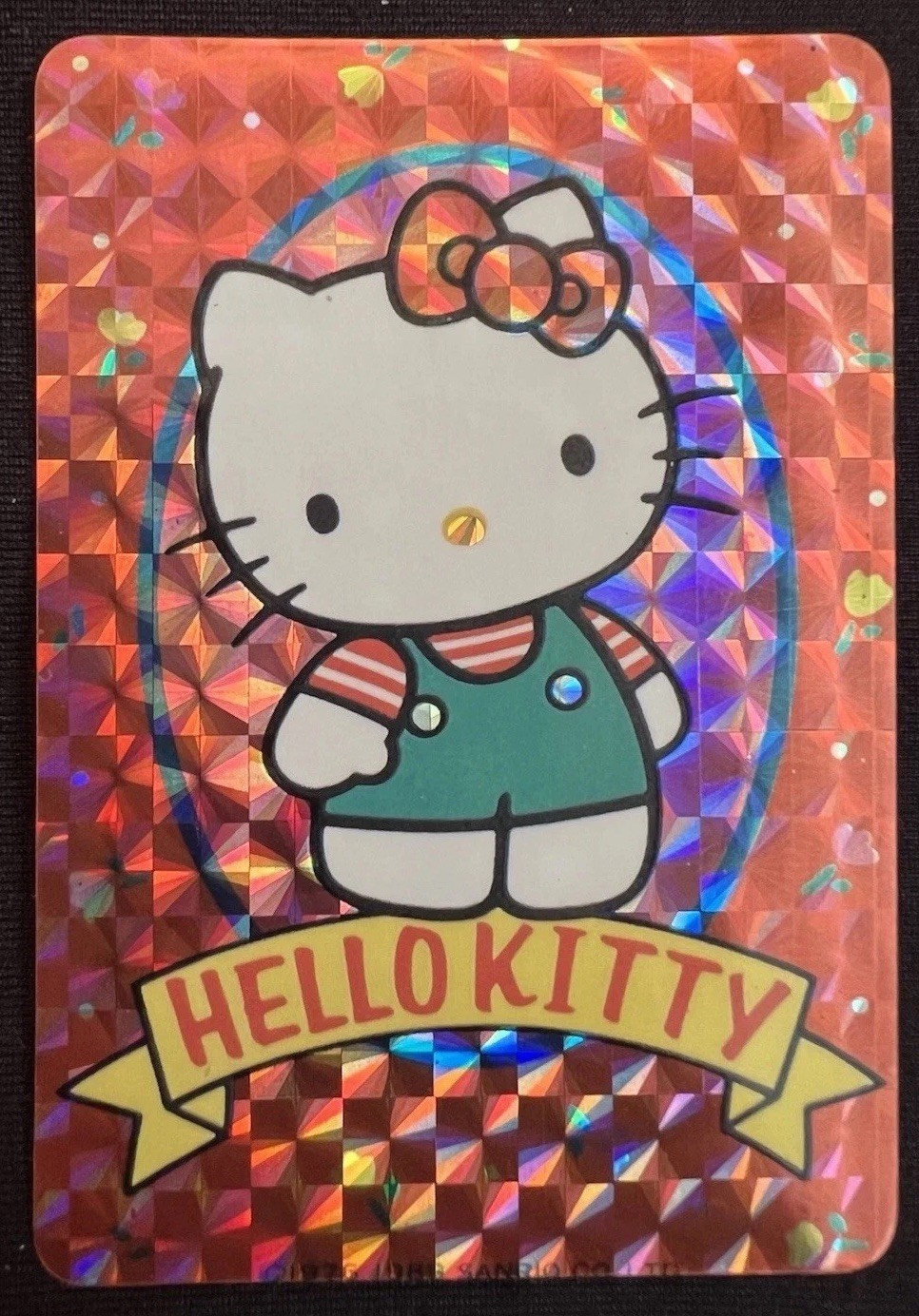 1989 SANRIO HELLO KITTY *VINTAGE PRISM* JAPAN CARD BANDAI-CARDDASS ERA RARE