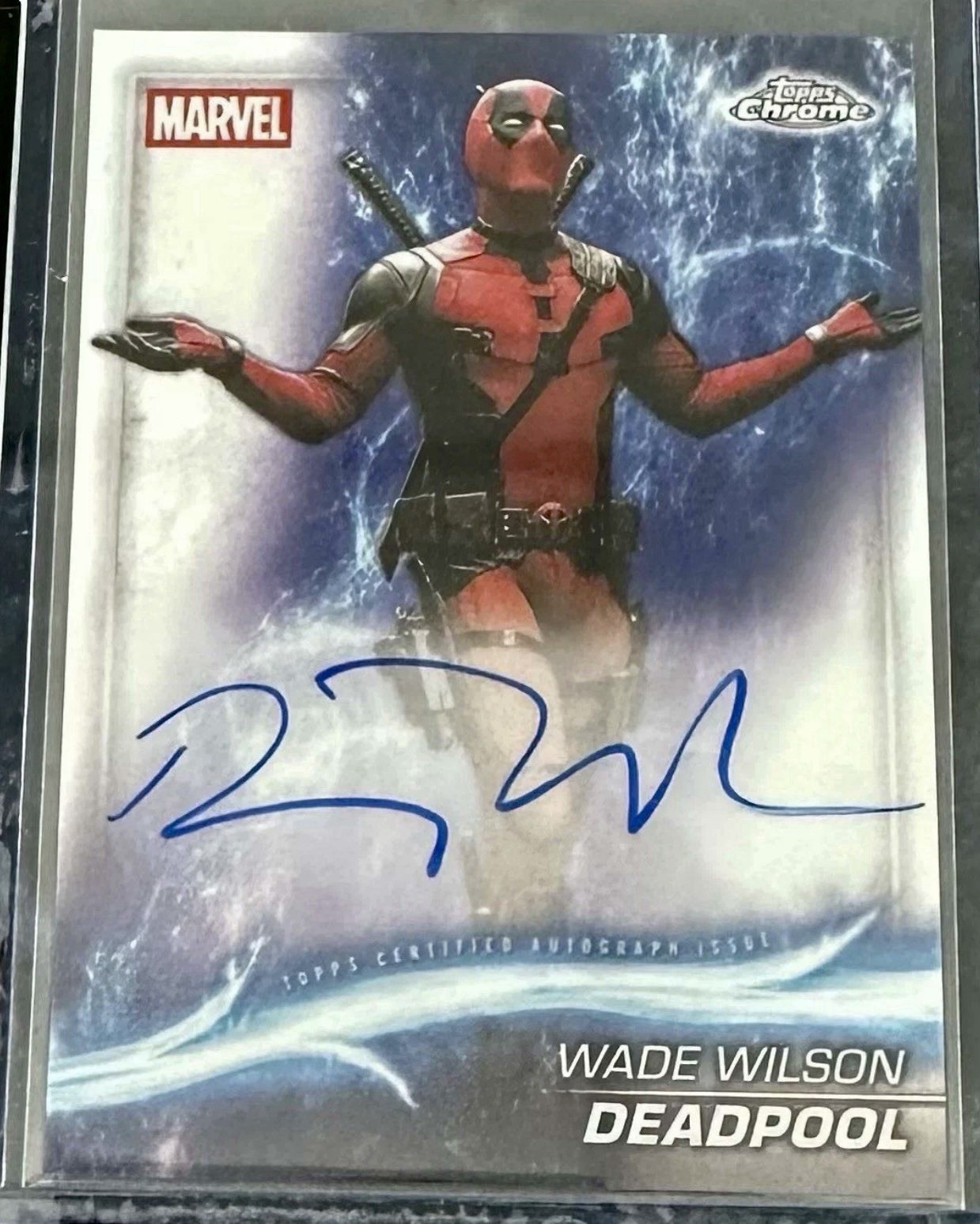 2025 Topps Chrome Marvel Studios Deadpool Auto Wade Wilson Ryan Reynolds On Card 2025 Topps Chrome Marvel Studios Deadpool Auto Wade Wilson Ryan Reynolds On Card