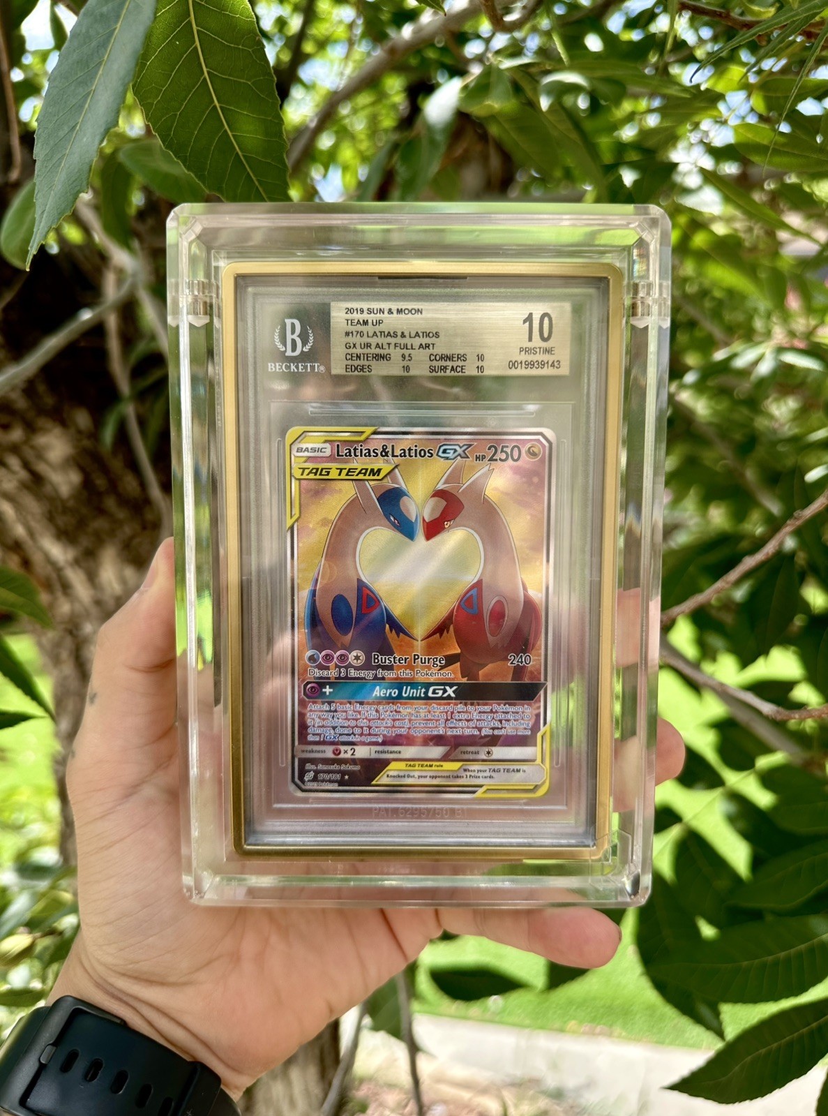 2019 SUN & MOON TEAM UP #170 LATIAS & LATIOS GX UR ALT FULL ART BGS 10 2019 SUN & MOON TEAM UP #170 LATIAS & LATIOS GX UR ALT FULL ART BGS 10