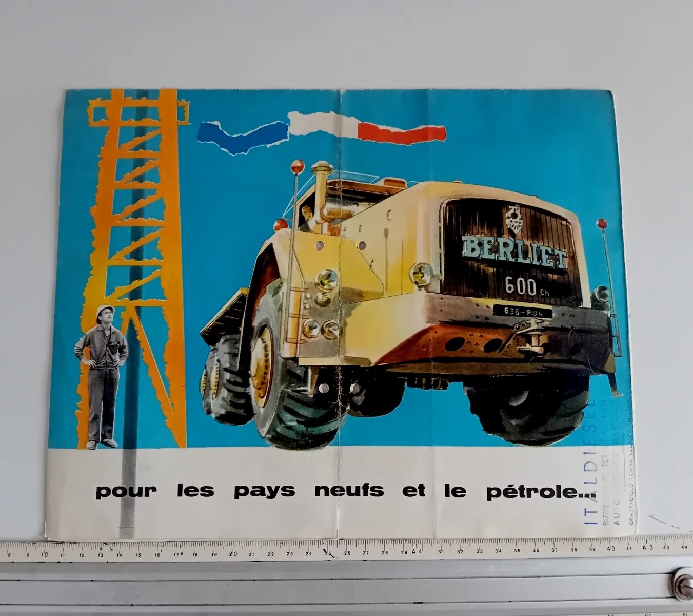 BERLIET T100 Truck Brochure 600 CV Petrol Desert Biggest In The World BERLIET T100 Truck Brochure 600 CV Petrol Desert Biggest In The World