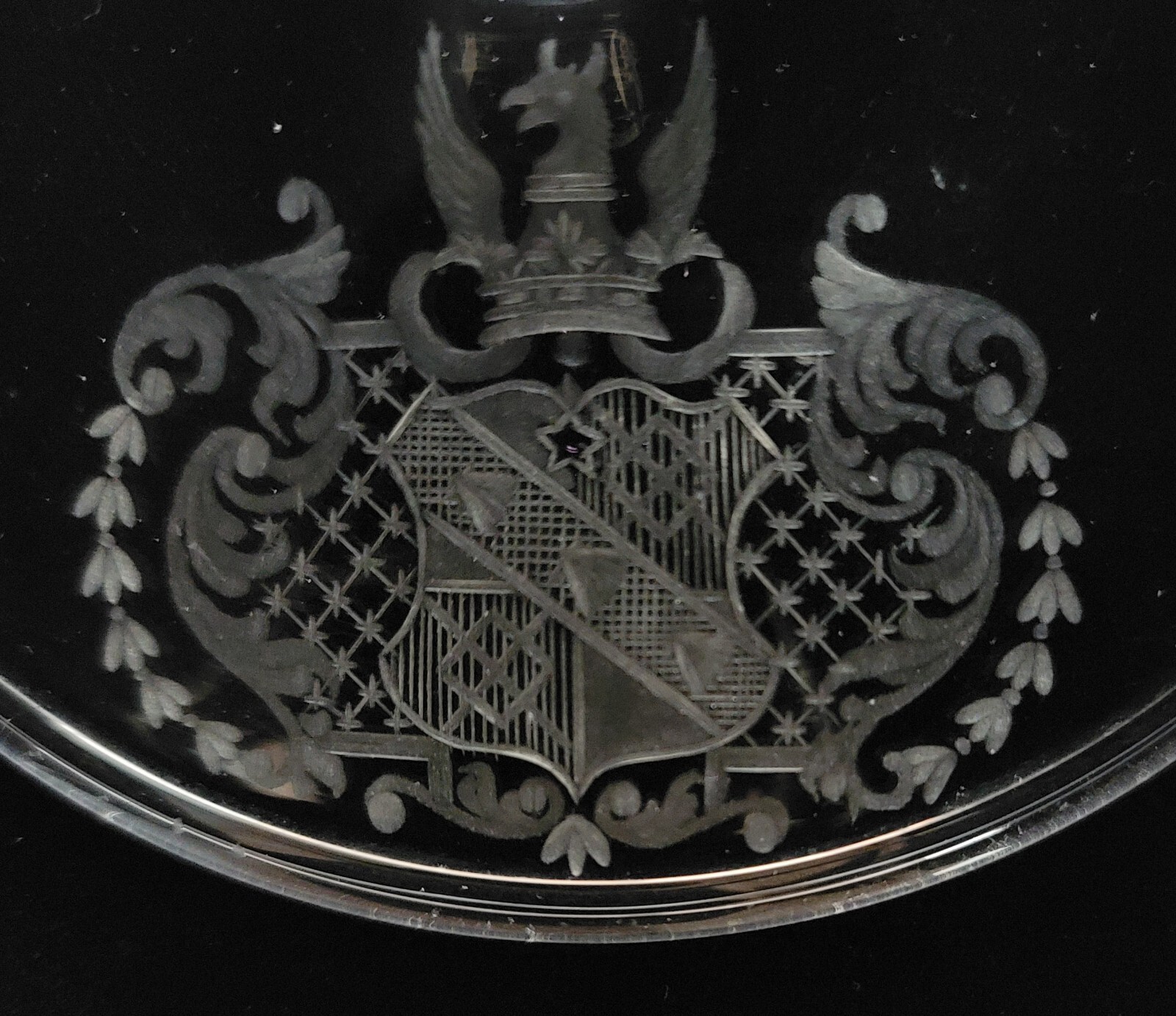 Althorp House Royal Spencer Churchill Coat of Arms Crystal Candlesticks Royalty