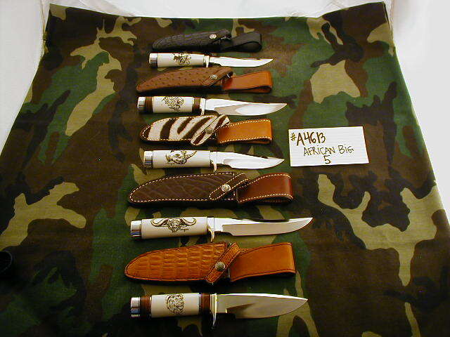RANDALL KNIVES AFRICAN BIG FIVE SET #25,#12-6 RANDALL KNIVES AFRICAN BIG FIVE SET #25,#12-6