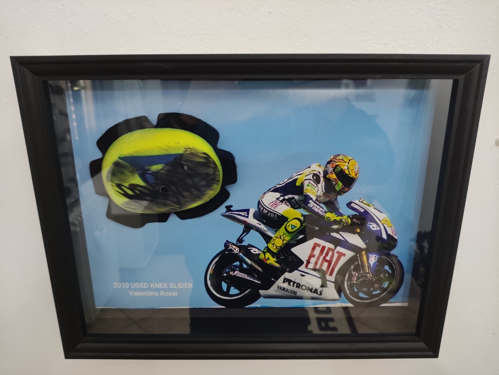 Original Knee Slider Used By Valentino Rossi