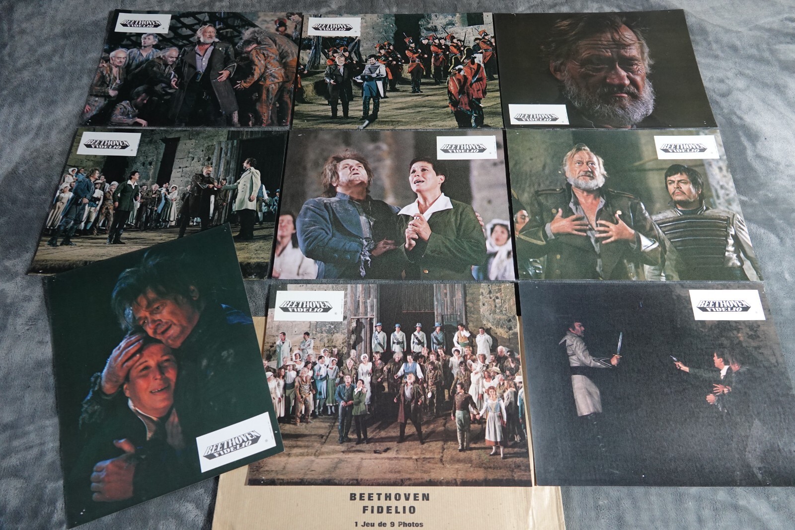 BEETHOVEN FIDELIO Jon Vickers Gundula Janovitz Game 9 Photos Lobby Cards 1979 BEETHOVEN FIDELIO Jon Vickers Gundula Janovitz Game 9 Photos Lobby Cards 1979