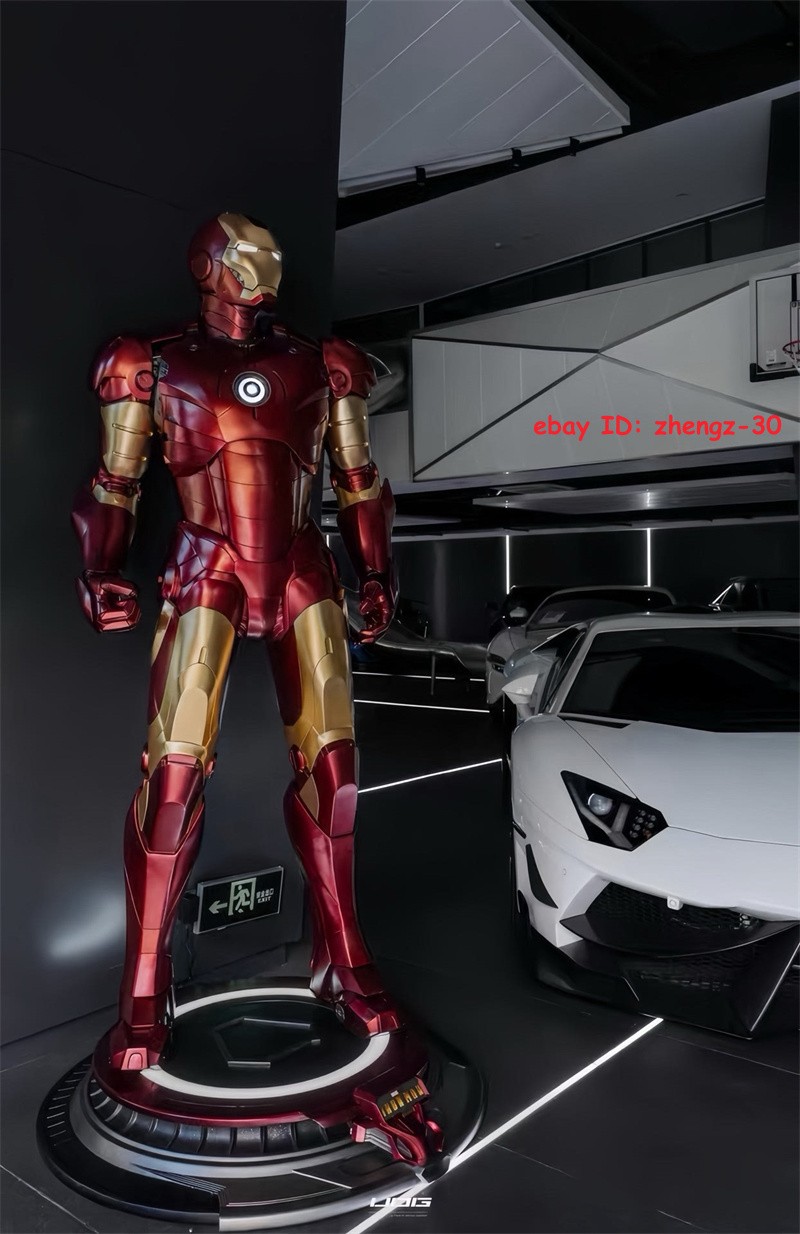 H210CM 1/1 MK7 Statue Painted Figure GK Model Light Up Collectibles Ornament Toy