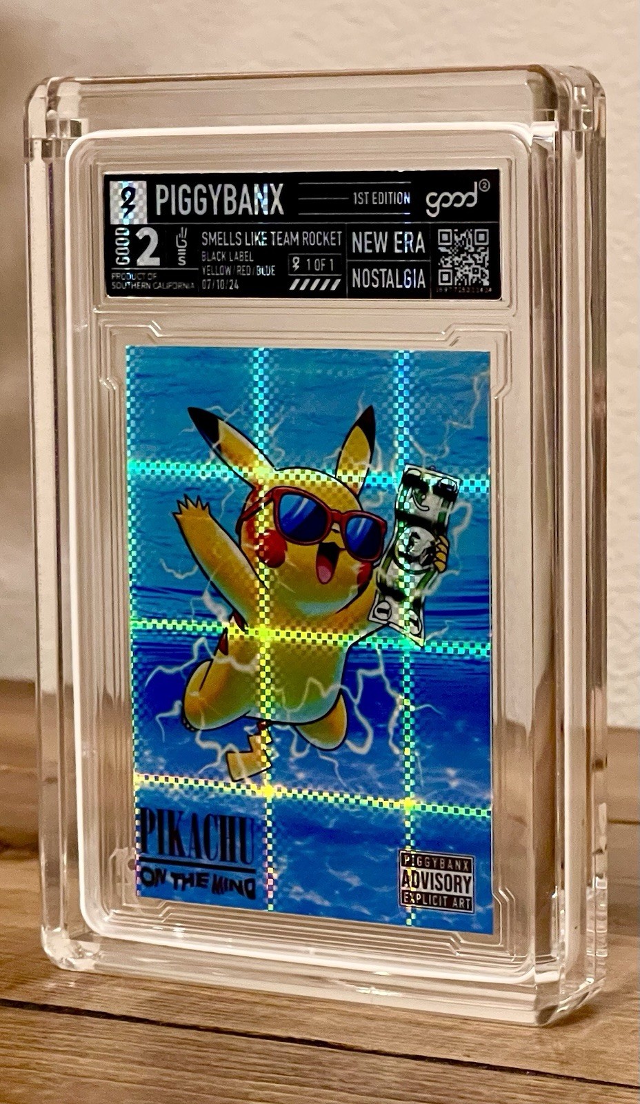 Piggybanx Piggy Banx Smells like Team Rocket Black Label PLAID 1/1 - Pikachu Piggybanx Piggy Banx Smells like Team Rocket Black Label PLAID 1/1 - Pikachu