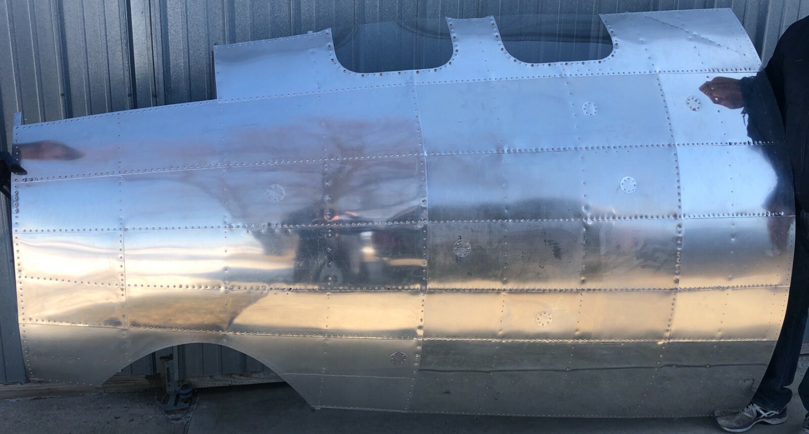 Port Nose Section of a B-17 Flying Fortress Ready for Nose Art  NAP-1000