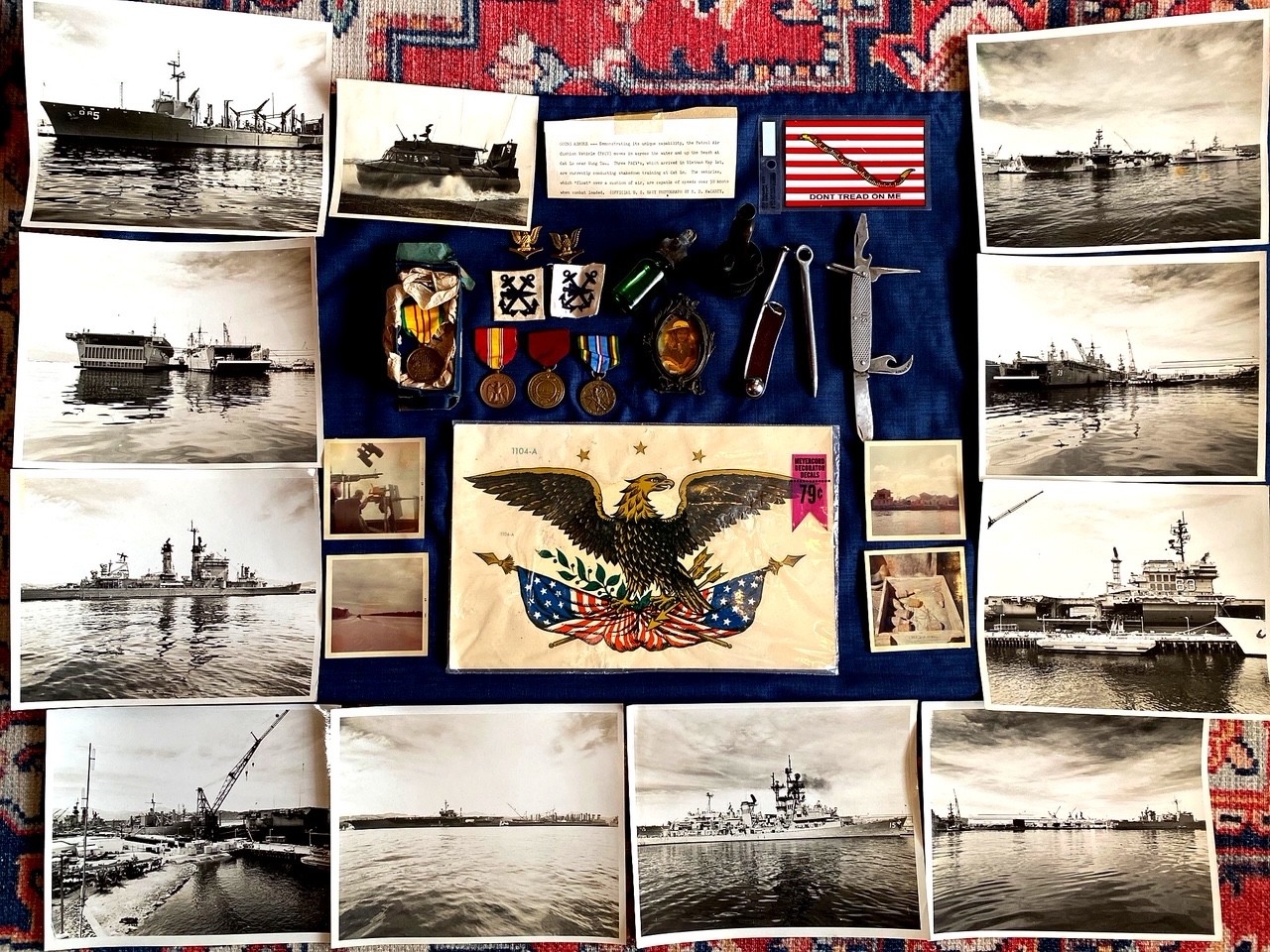 Vietnam War US Navy PBR Section 522 PACV 1966 Photos Medal Career Collection Lot