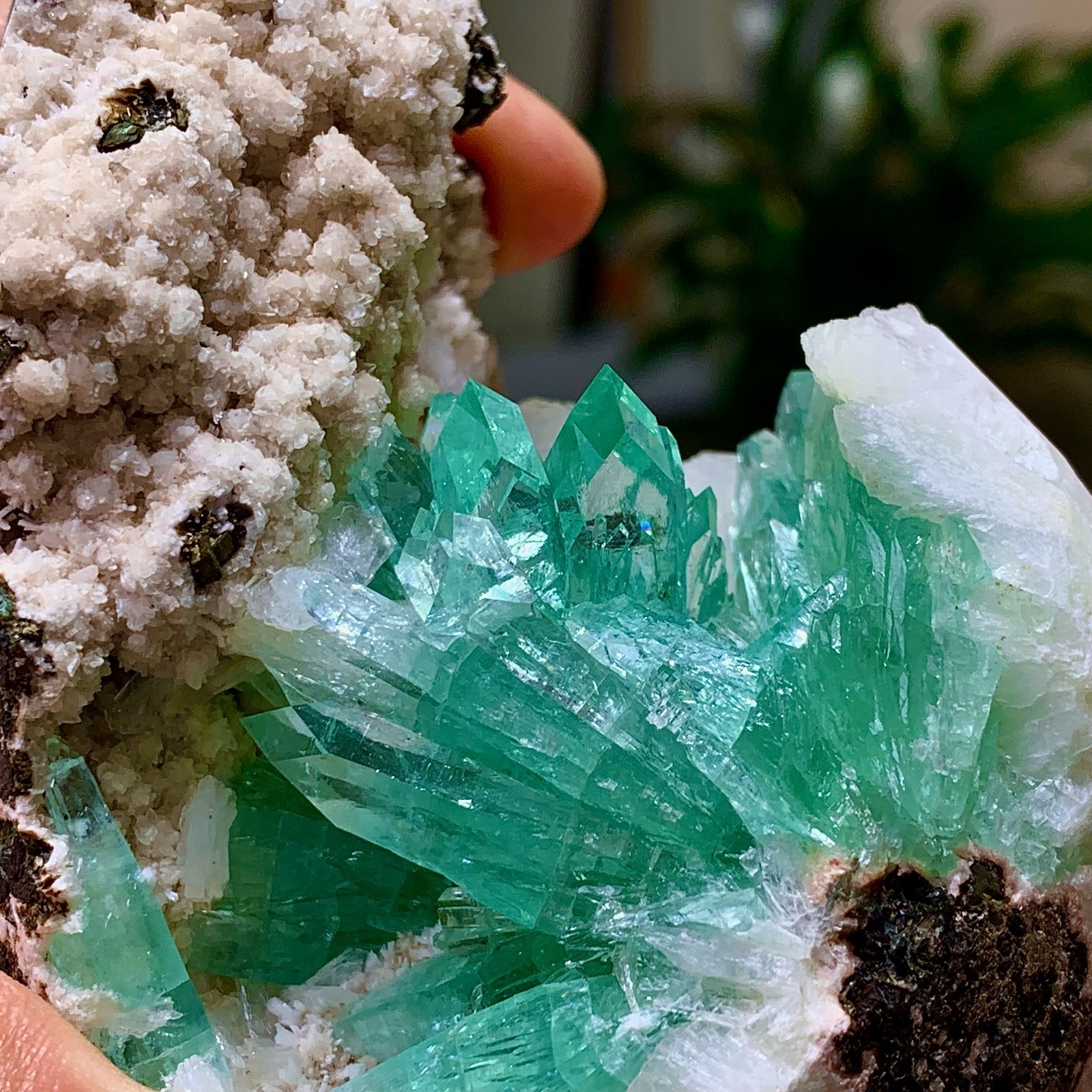 418G Natural apophyllite on zeolite Crystal Quartz Ore Healing Mineral Specimen 418G Natural apophyllite on zeolite Crystal Quartz Ore Healing Mineral Specimen
