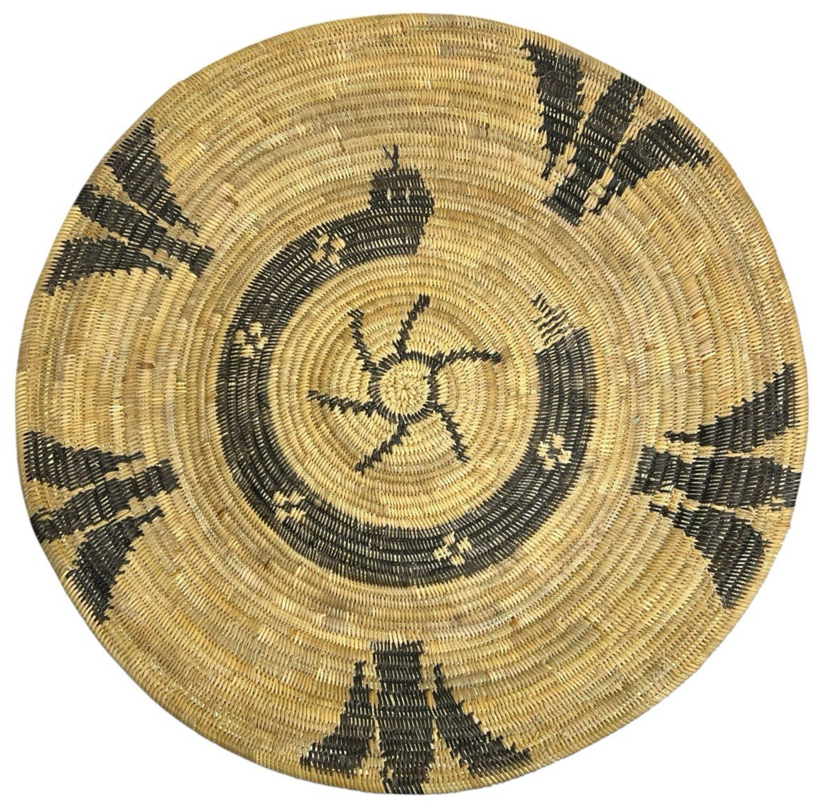 California Mission BASKET Snake Plate KUMEYAAY Kumiay Diegueno Native Indian California Mission BASKET Snake Plate KUMEYAAY Kumiay Diegueno Native Indian